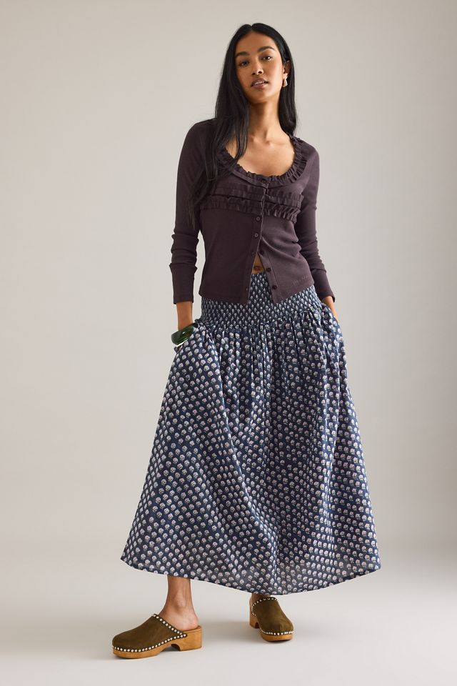 Cardigan frou-frou Varsha Damson Madder #2