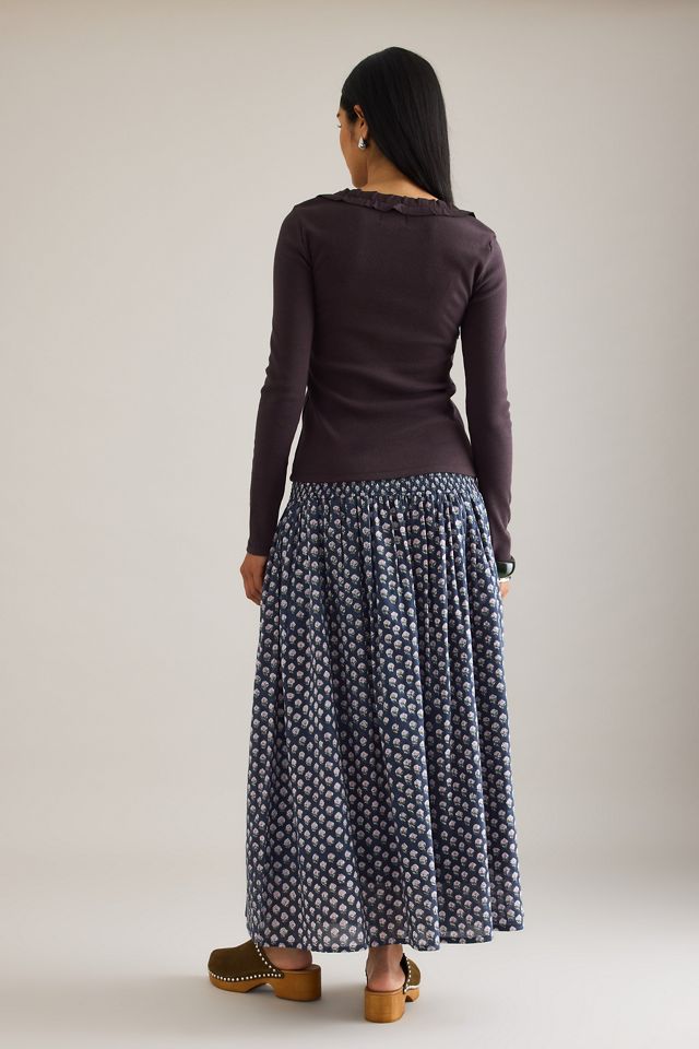 Cardigan frou-frou Varsha Damson Madder #1