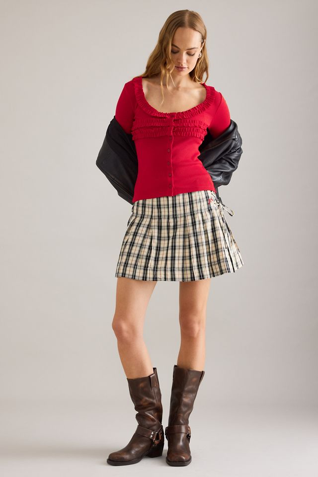 Cardigan à volants Varsha Damson Madder #2