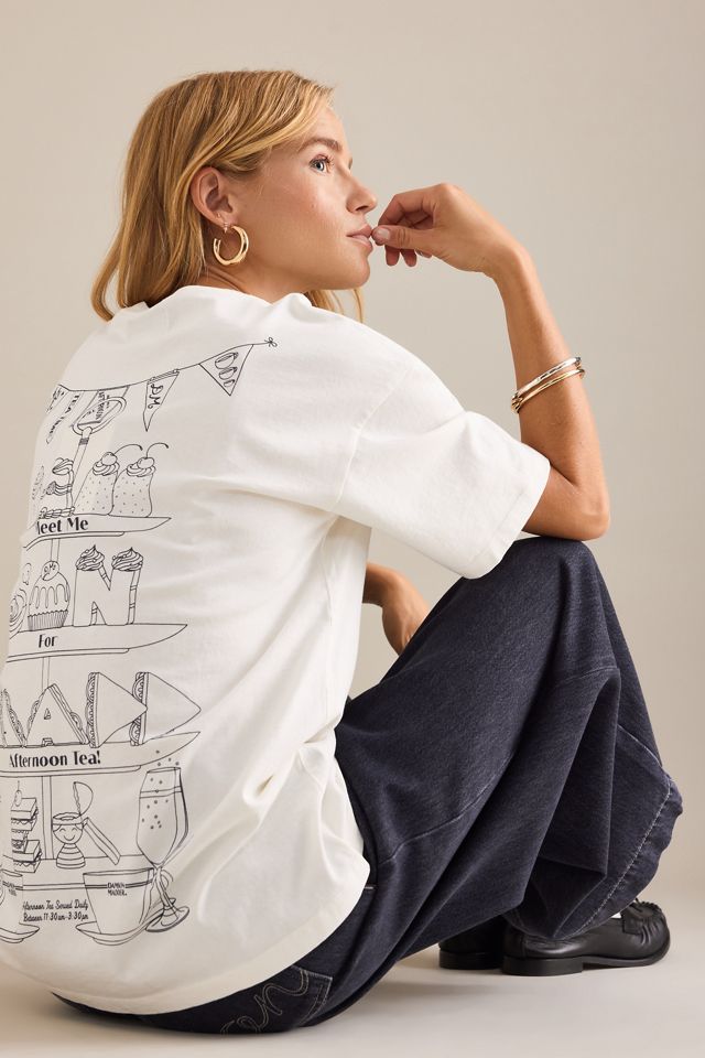 Damson Madder Afternoon Tea Boyfriend T-Shirt #3