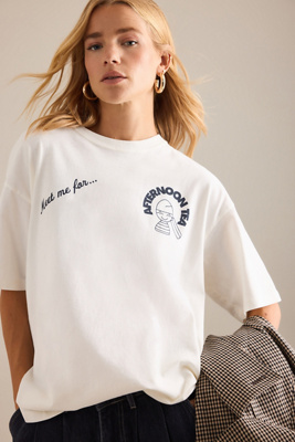 Damson Madder Afternoon Tea Boyfriend T-Shirt