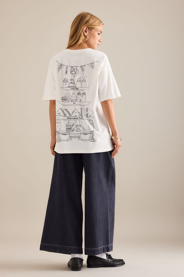 Damson Madder Afternoon Tea Boyfriend T-Shirt #1