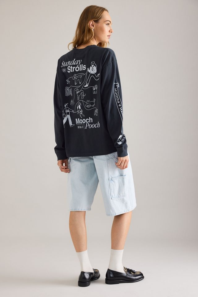 Damson Madder Dog Walker Graphic Long-Sleeve T-Shirt #1