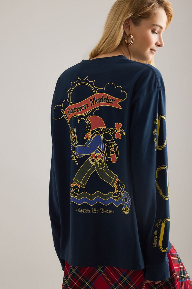 Damson Madder The Rambler Graphic Long-Sleeve T-Shirt