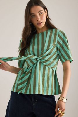Camiseta con Lazo Frontal Estelle de Damson Madder