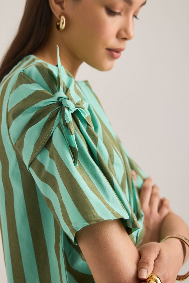 Damson Madder T-Shirt Estelle con Allacciatura Frontale #3