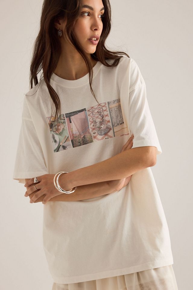 T-shirt graphique Slow Life Crossword Damson Madder #3