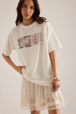 T-shirt graphique Slow Life Crossword Damson Madder