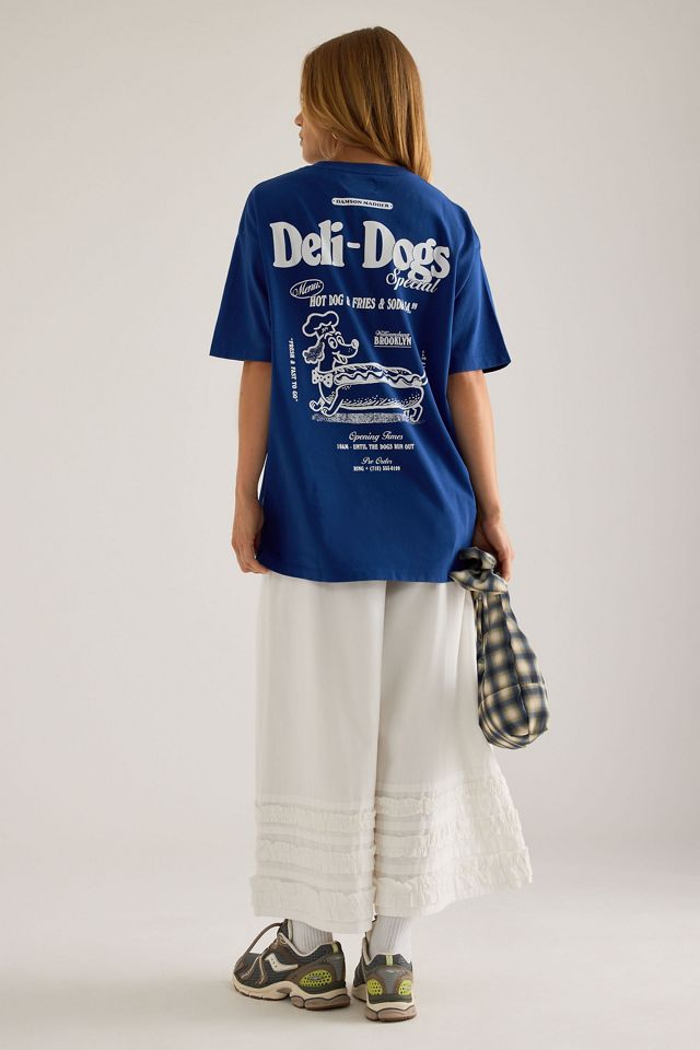 T-Shirt con Grafica Deli Dog Damson Madder #1