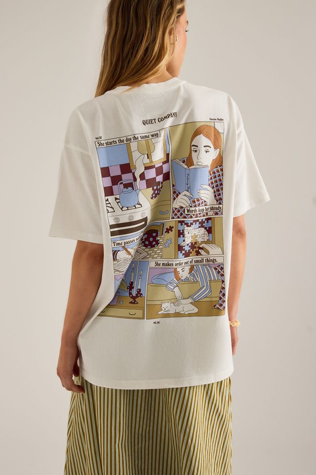 Damson Madder Quiet Company Grafik-T-Shirt #1