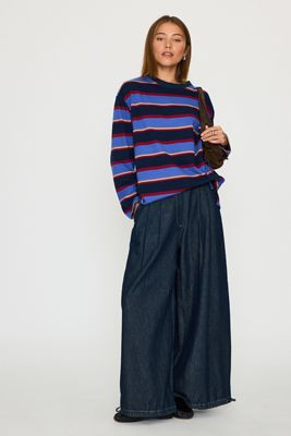 Damson Madder Ali Long-Sleeve Stripe Top