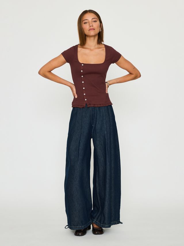 Damson Madder Posie Short-Sleeve Top #1