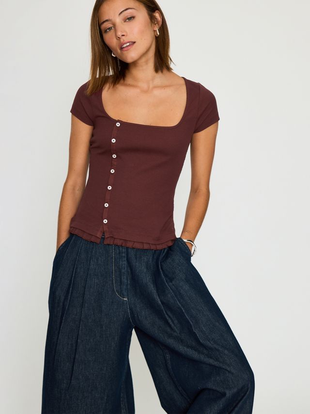 Damson Madder Posie Short-Sleeve Top #2