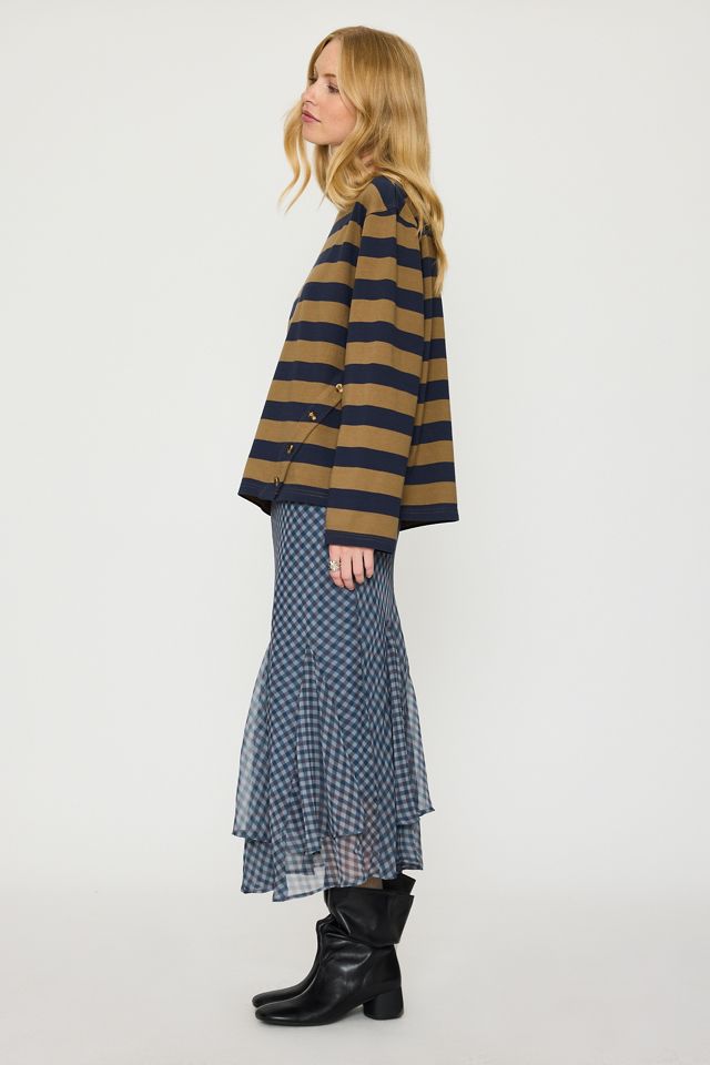 Damson Madder Scottie Button-Detail Top #2