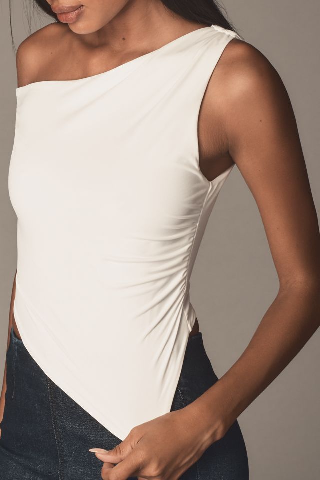 NIA Jack Ruched One-Shoulder Top #3