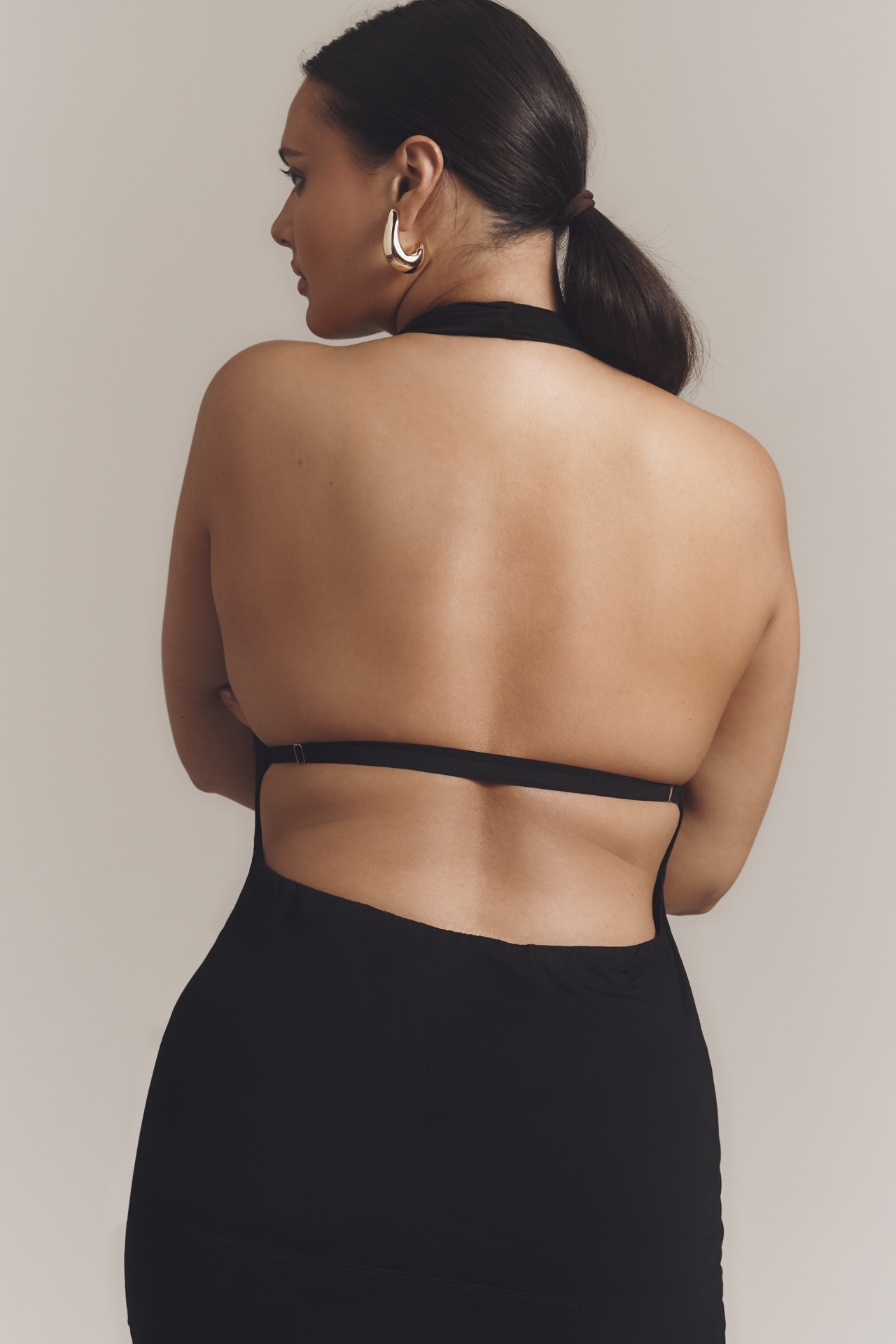 NIA Declan Plus Halter V-Neck Top