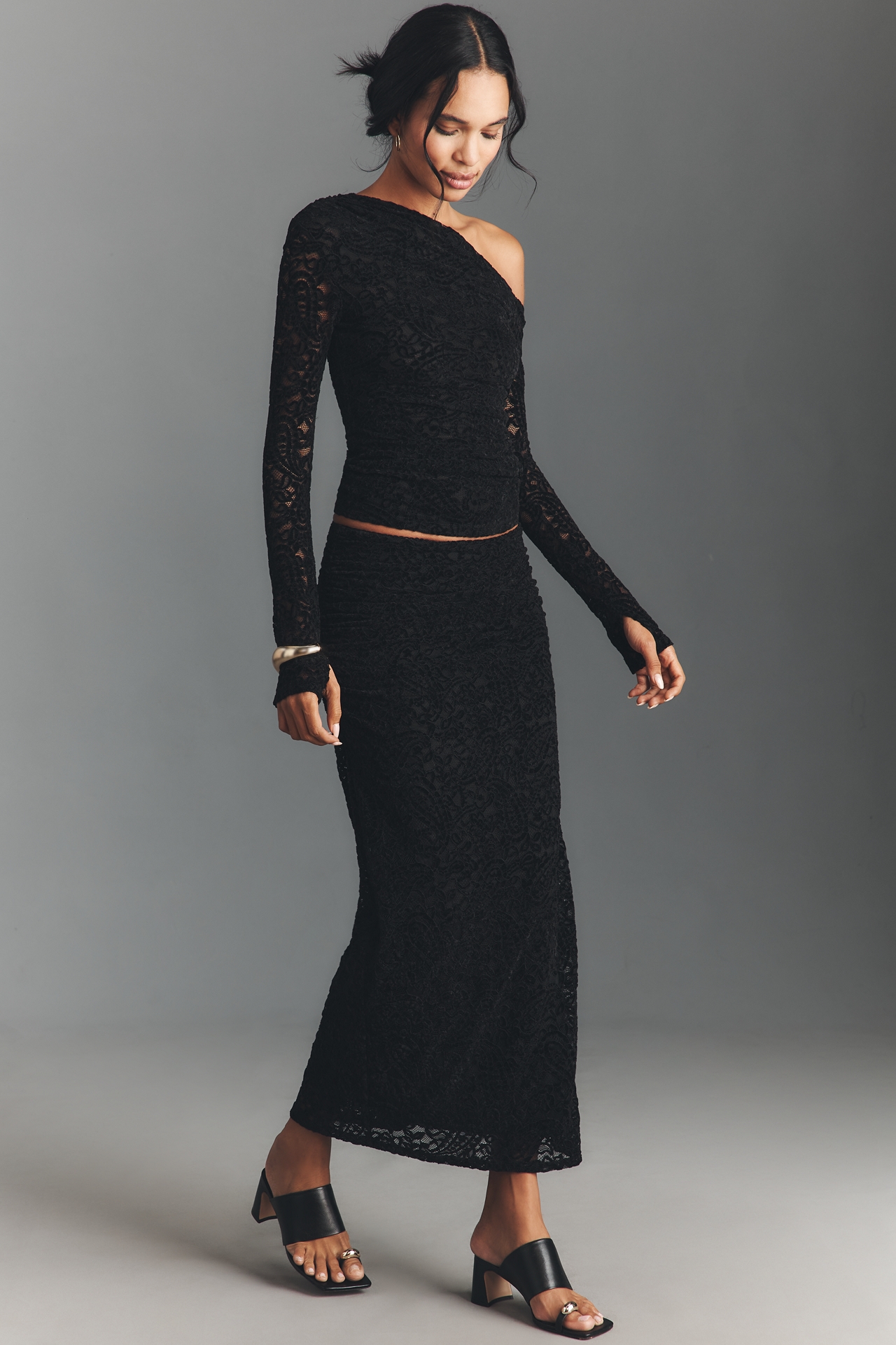 NIA Cleo Lace Off-Shoulder Top