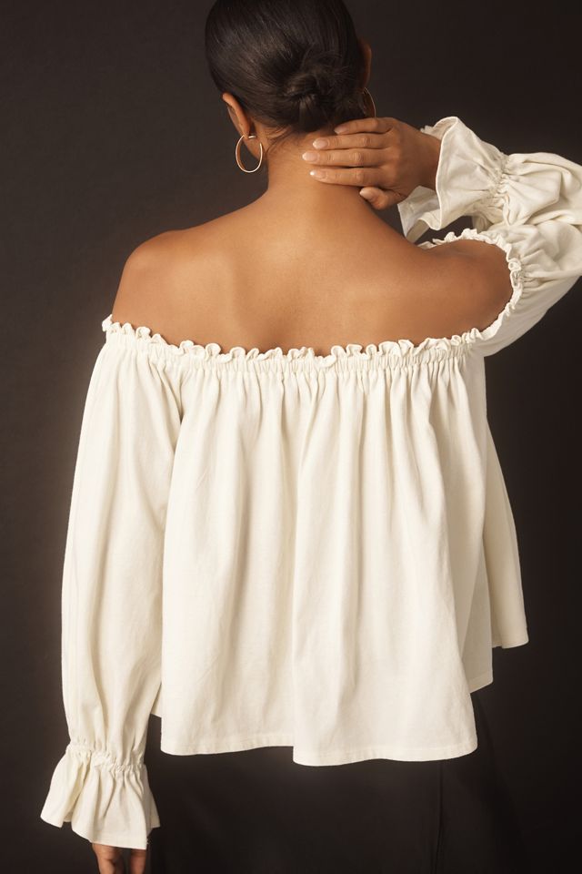 トップス yilon BIJOU OFFSHOULDER BLOUSE YILON BIJOU OFFSHOULDER BLOUSE