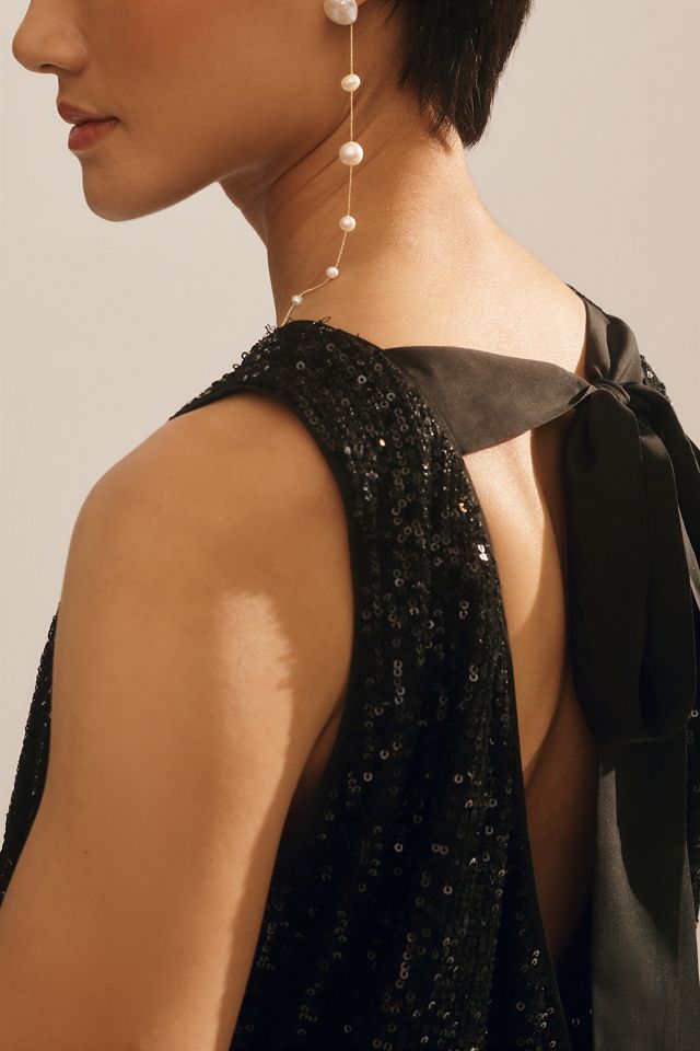 Flat White Sequin Top #3