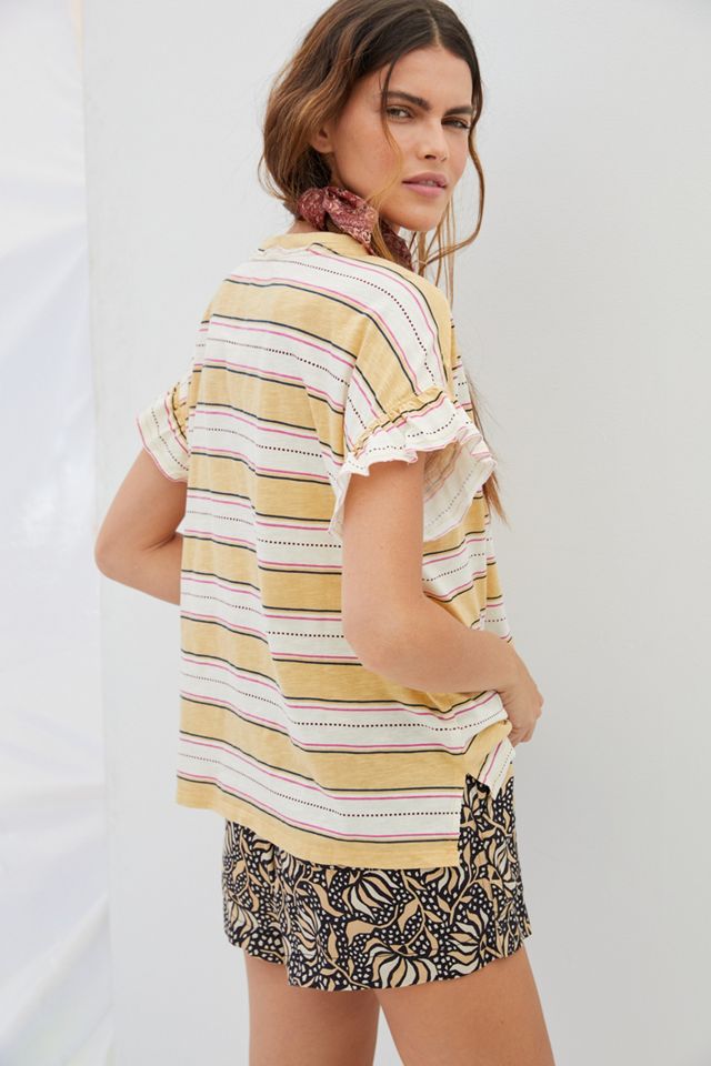 Pilcro Ruffled Relaxed Tee #2