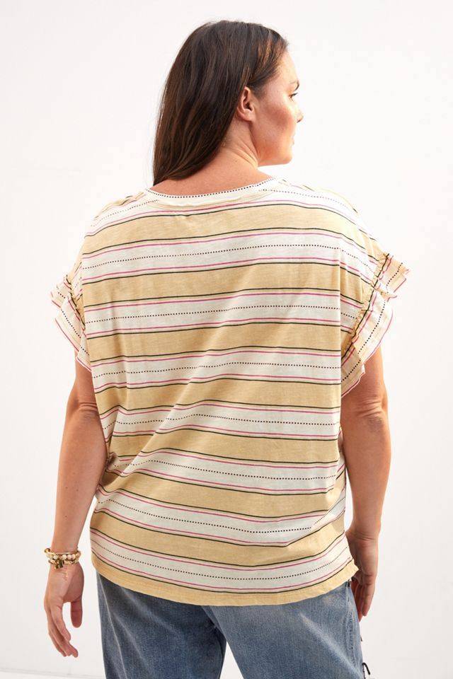 Pilcro Ruffled Relaxed Tee #5