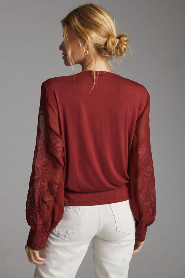 Embroidered Floral Buttondown #2