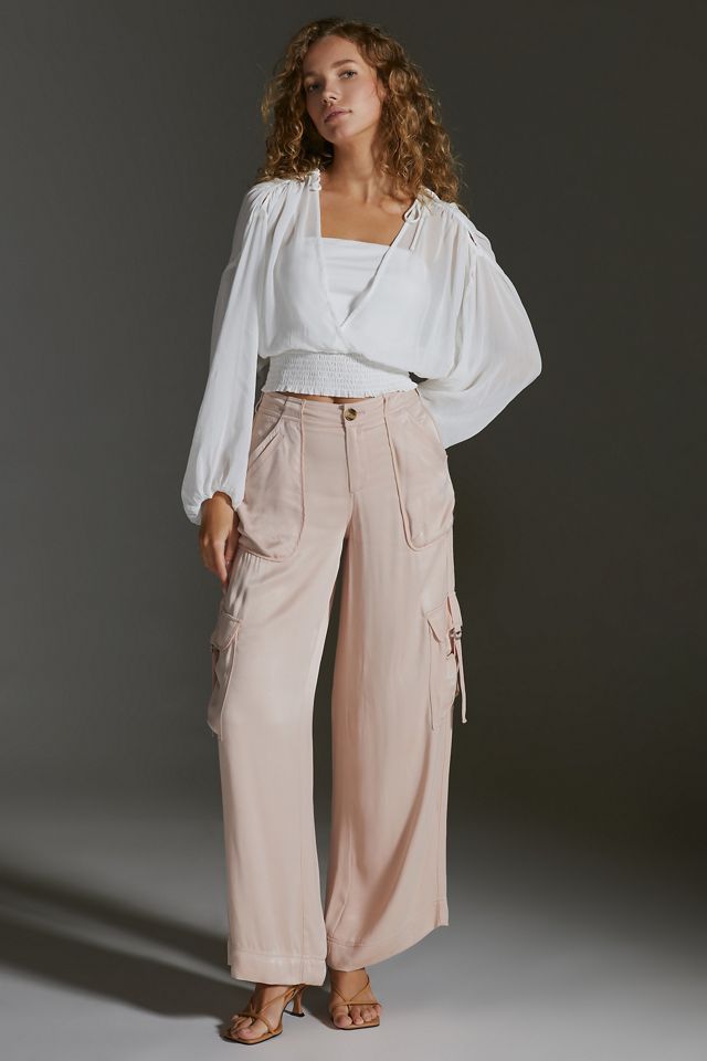 By Anthropologie Sheer Peasant Top #4