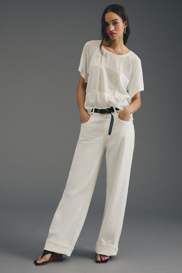 By Anthropologie Silky Patchwork Tee #2