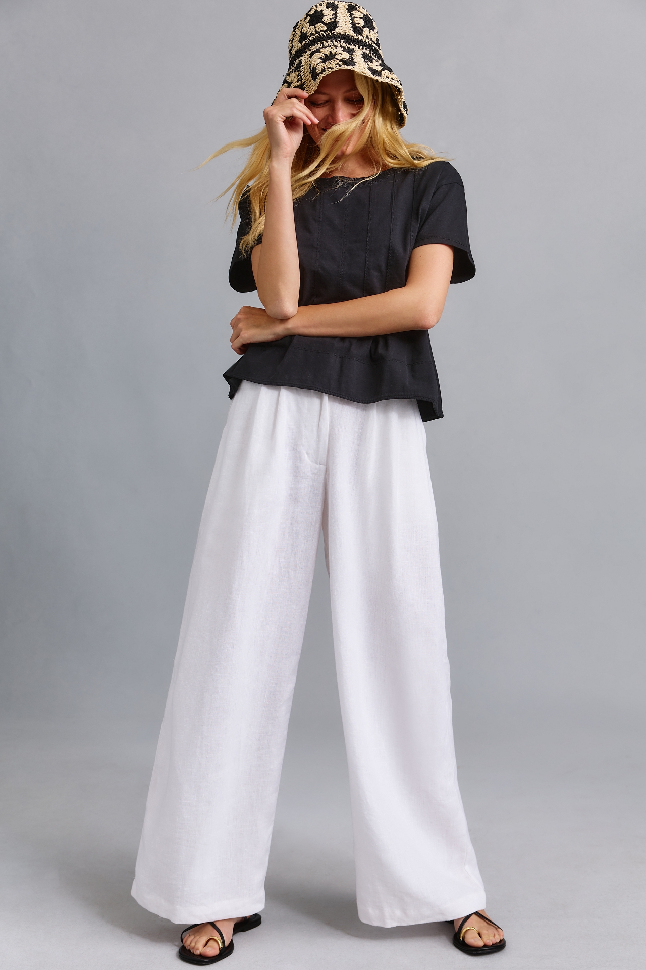 Pilcro Pleated Swing Tee