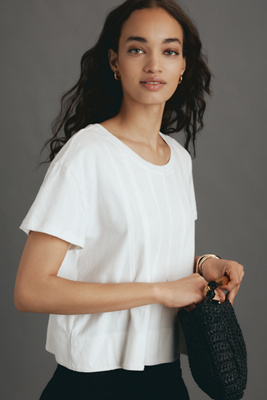 Pilcro Pleated Swing Tee