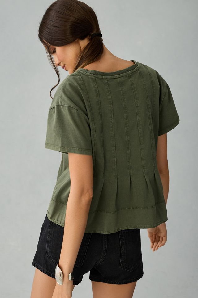 Pilcro Pleated Swing Tee #1