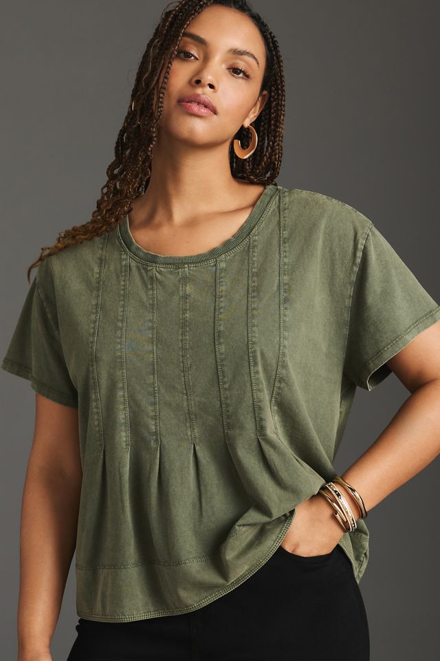 Pilcro Pleated Swing Tee #3