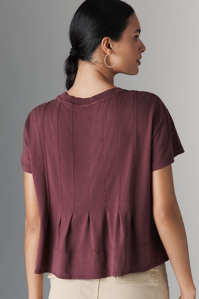 Pilcro Pleated Swing Tee #1