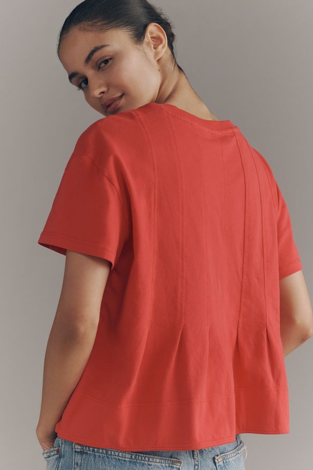 Pilcro Pleated Swing Tee #1