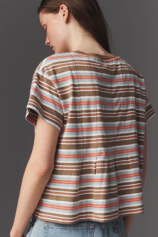 T-shirt en coton à plis Pilcro #1