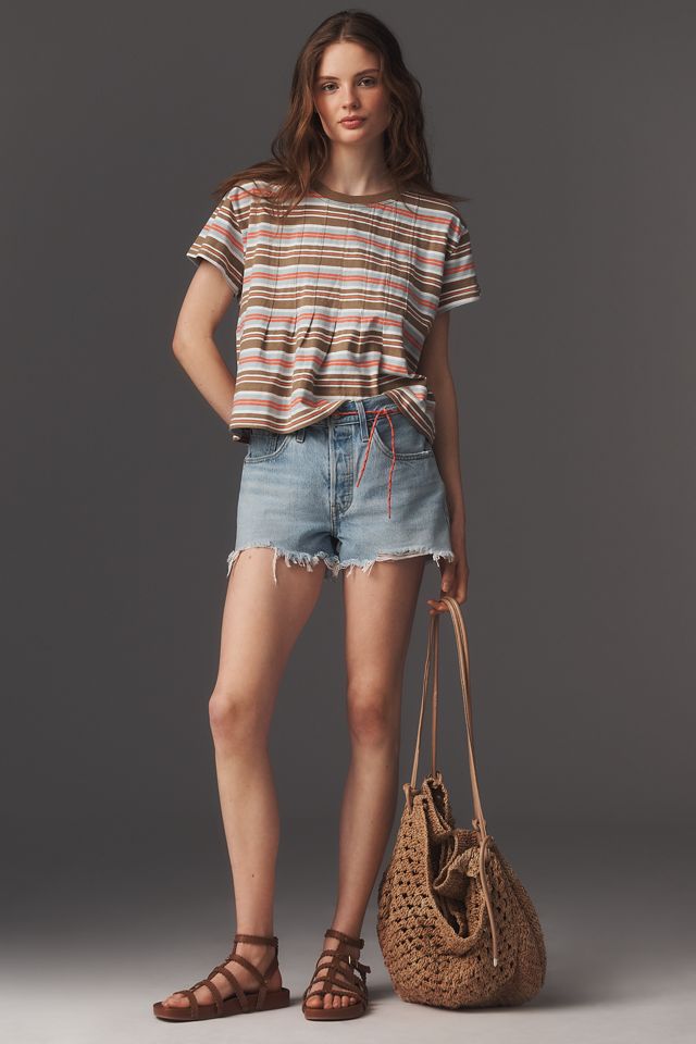 T-shirt en coton à plis Pilcro #2