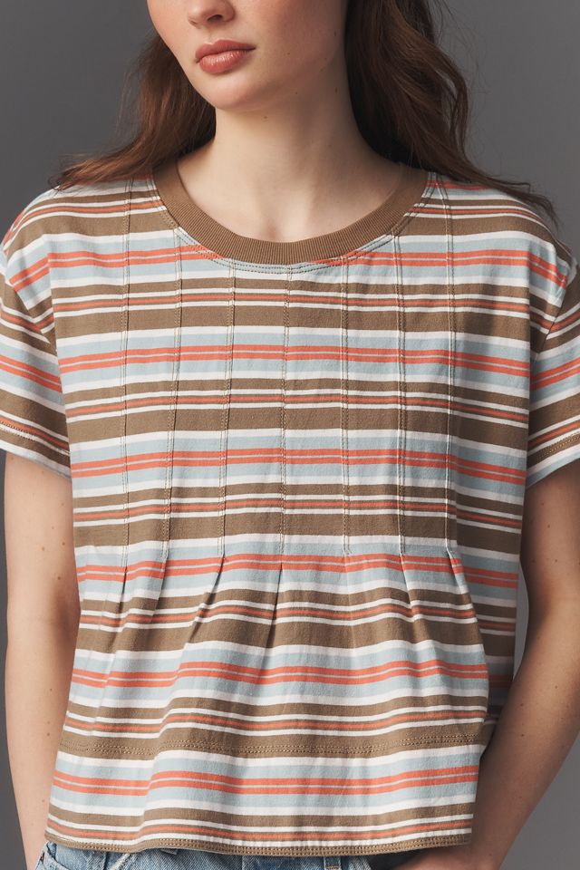 T-shirt en coton à plis Pilcro #3
