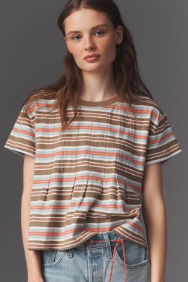 Pilcro Pleated Swing Tee