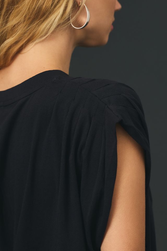 Pilcro Pleated-Shoulder Bubble-Hem Tank #3