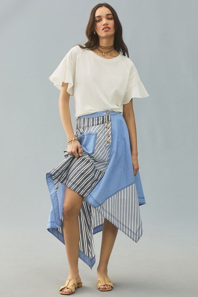 By Anthropologie Flutter-Sleeve Tee #3