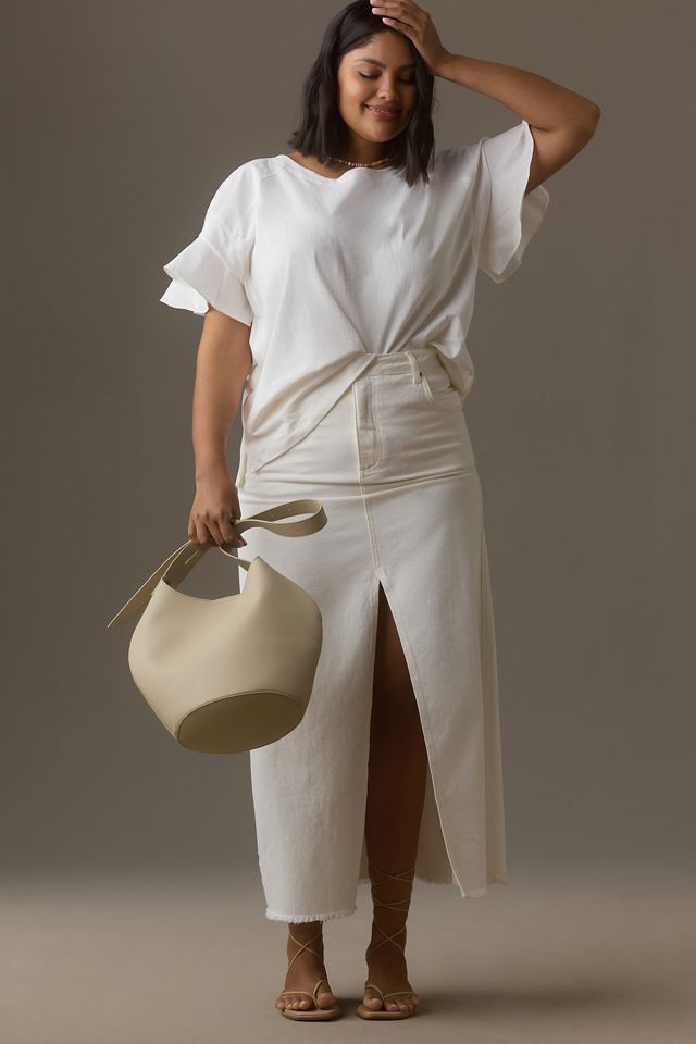 By Anthropologie Flutter-Sleeve Tee #6