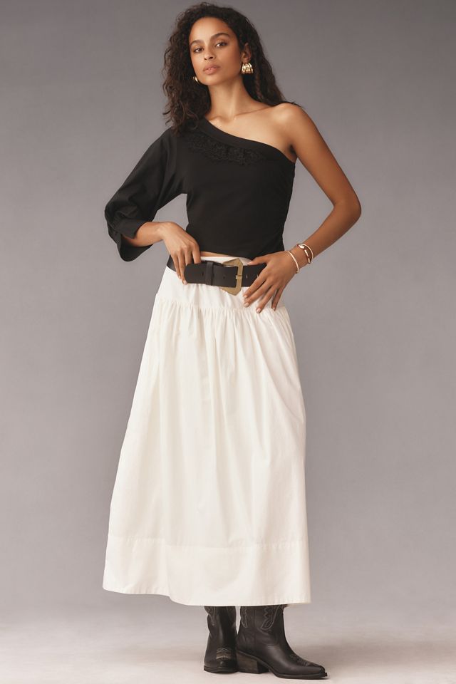 By Anthropologie One-Shoulder Puff-Sleeve Top #2