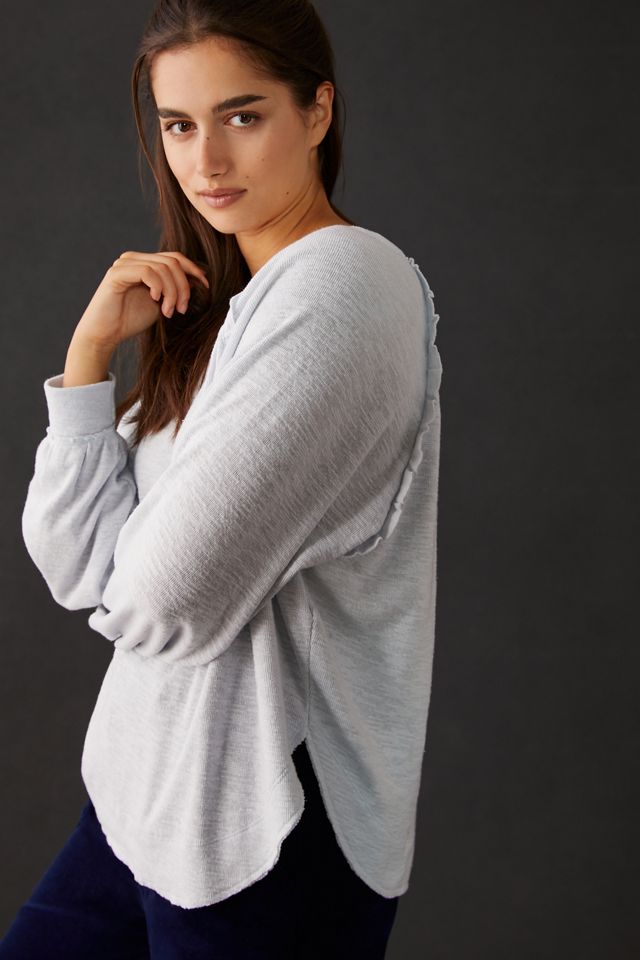 Pilcro Ruffled Raglan Thermal Top #2