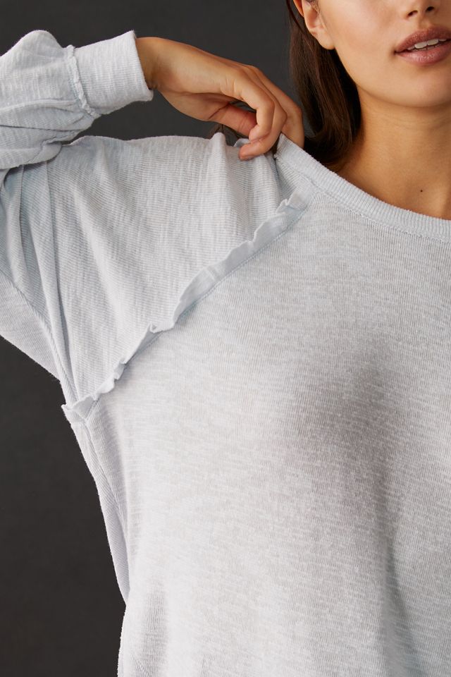Pilcro Ruffled Raglan Thermal Top #3