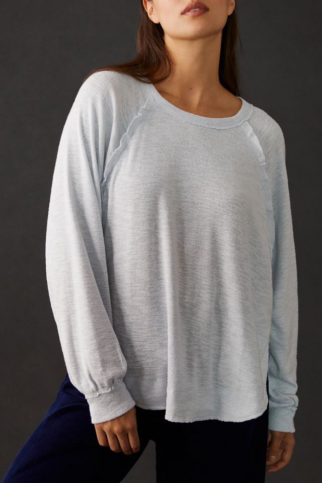 Pilcro Ruffled Raglan Thermal Top #4