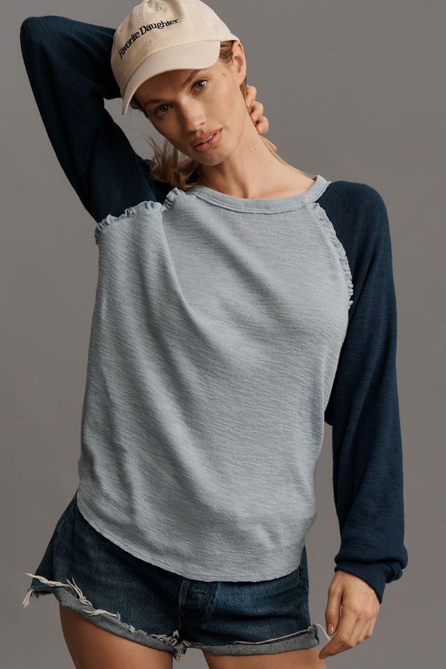 Pilcro Ruffled Raglan Thermal Top #3