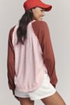 Pilcro Ruffled Raglan Thermal Top