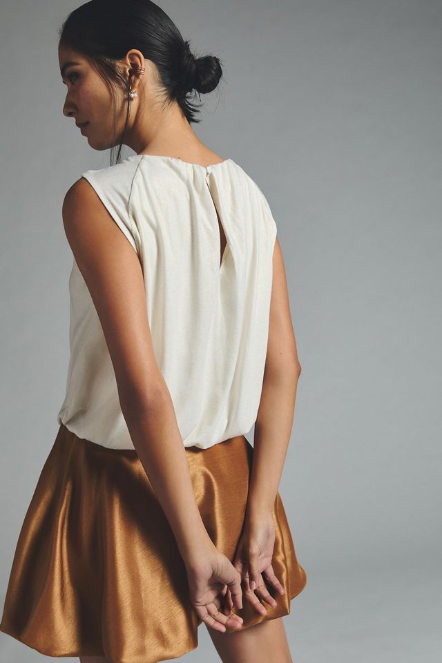 By Anthropologie Shimmer Bubble Top #2