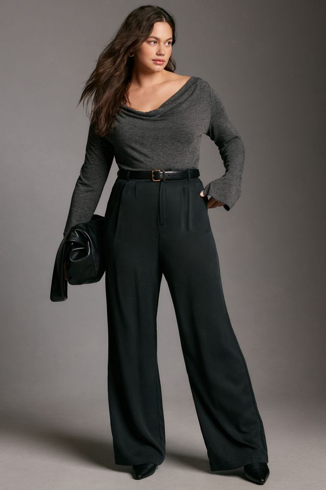 By Anthropologie Long-Sleeve Cowl-Neck Top #6