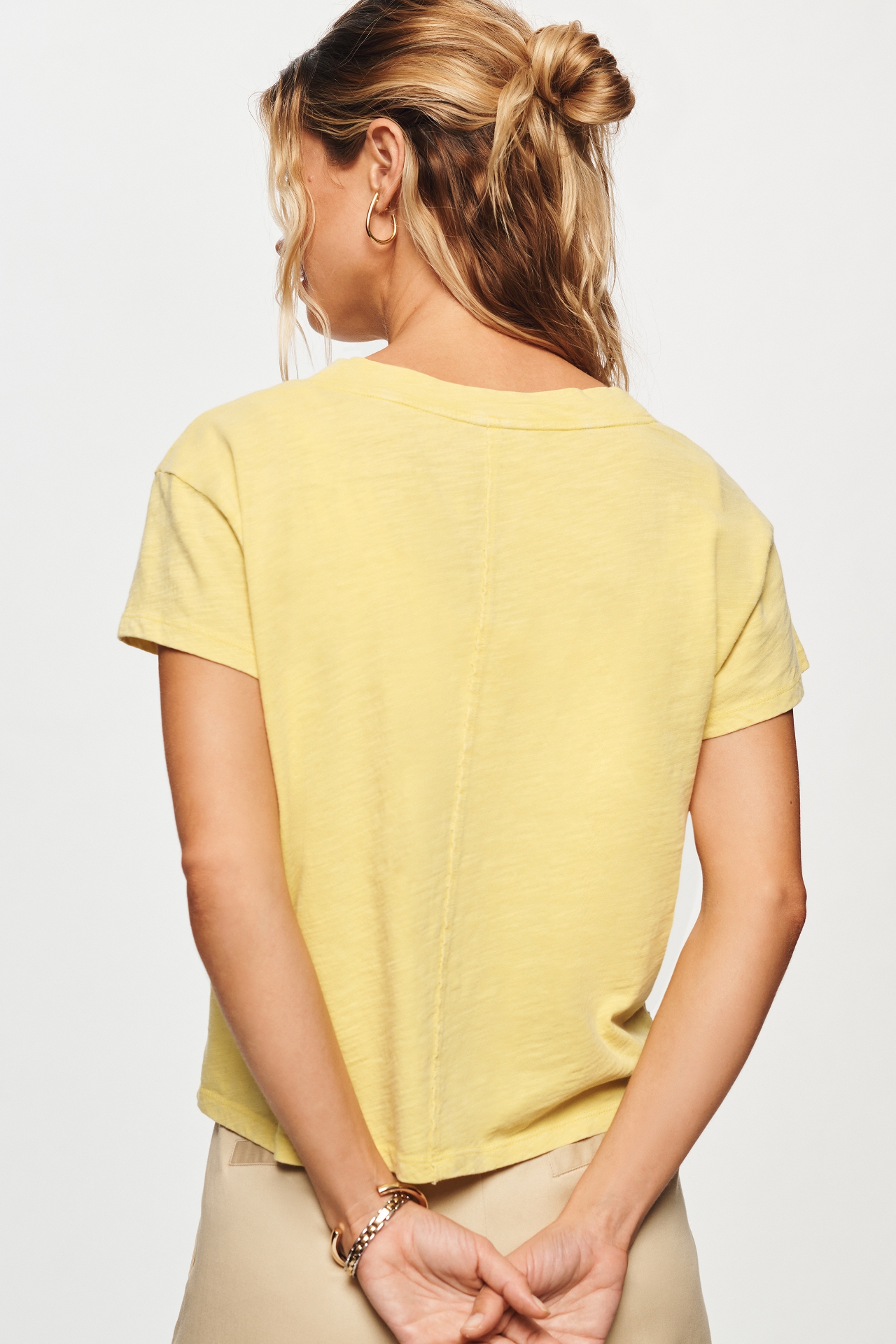 Pilcro Boxy Plunge V-Neck Tee